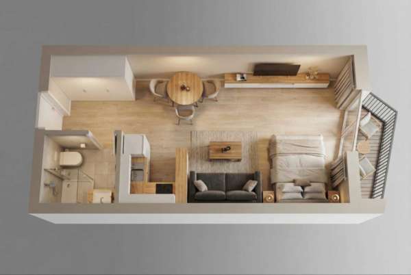 NOVOSTAVBA - 1 IZB.BYT, KOŠICE - STARÉ MESTO, FEJOVÁ UL. 